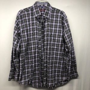 alan flusser longsleve button down dress shirt